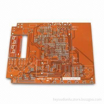 Double sided PCB with orange mask